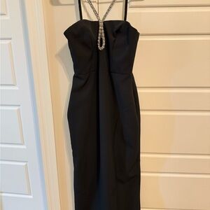 Aqua Formal Black Dress